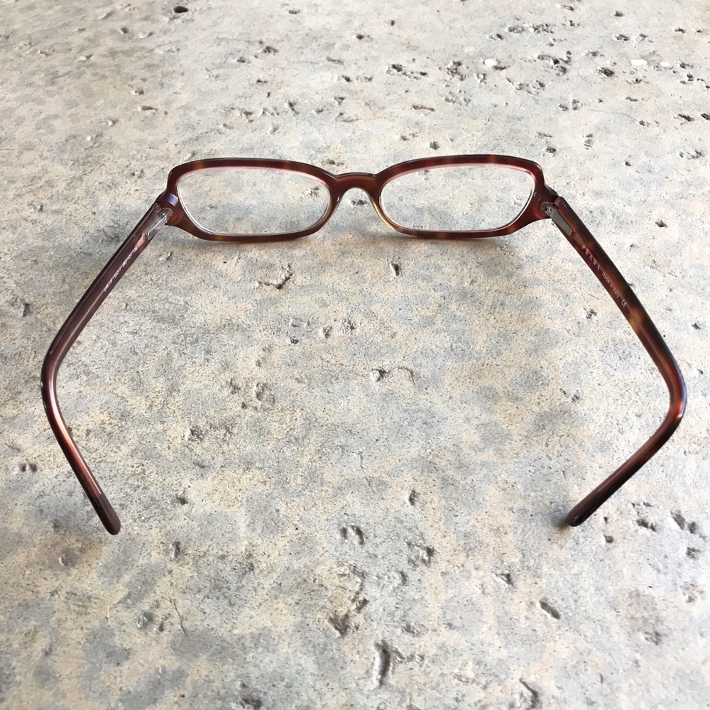 Prada Vintage 1980’s Amber Plastic Eyeglasses - Picture 6 of 6